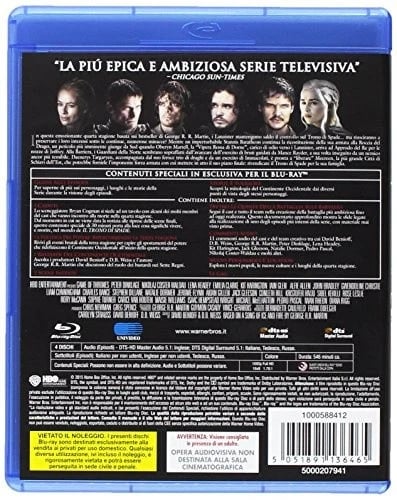 Il Trono Di Spade Stagione 04 [Region Free] [Bluray] DVD Brand New