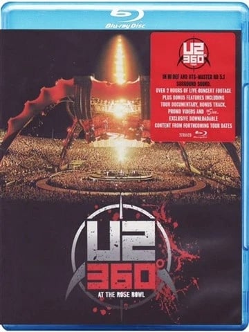 U2 360 Live At The Rose Bowl Live Concert Bluray Region B Movie Brand New