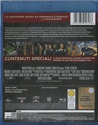 The Purge: Election Year [BluRay] (IMPORT) (No English version) [Region Free] Brand New