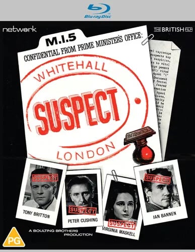 Suspect Bluray (2021) Tony Britton, Boulting (DIR) cert PG Brand New