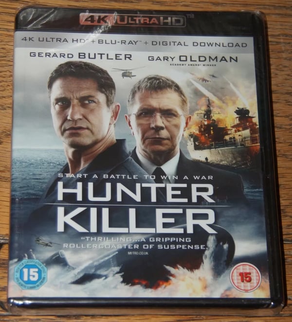 HUNTER KILLER 2018 GENUINE 4K UHD + BLURAY BN&S FAST POST Brand New HUNTER KILLER 2018 GENUINE 4K UHD + BLURAY BN&S FAST POST Brand New