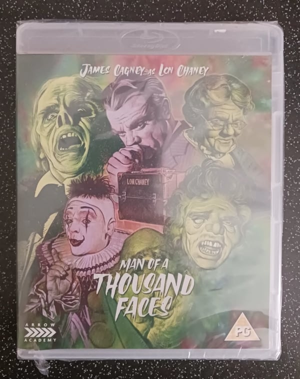 Man of a Thousand Faces Bluray (1957), Arrow, James Cagney, , OOP Brand New