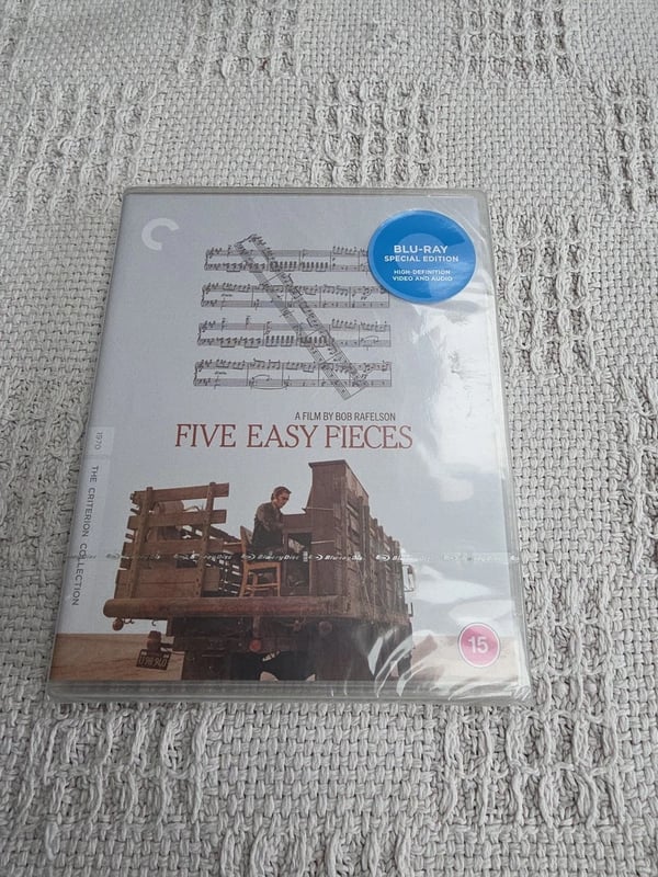 Five Easy Pieces The Criterion Collection (Bluray) #546 Brand New