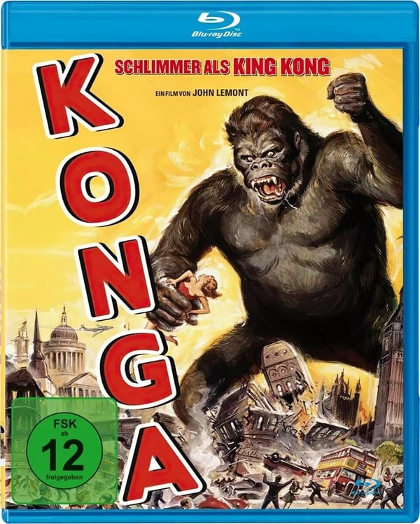 KONGA 1961 / Michael Gough, Jess Conrad, Margo Johns Region B Blu Ray Brand New
