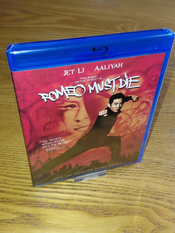 ROMEO MUST DIE Bluray US import region a free abc (2000,Jet Li, no vrsn) Brand New