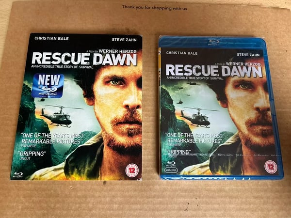 Rescue Dawn (2006) Rare Reg B Blu Ray With Slipcase Christian Bale Brand New