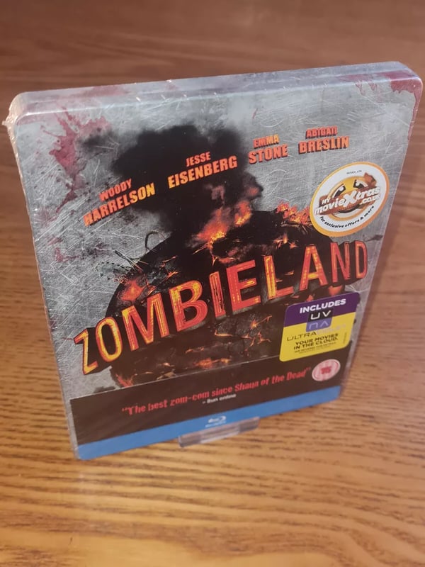ZOMBIELAND Bluray steelbook rare OOP Play.com Exclusive region b free abc Brand New