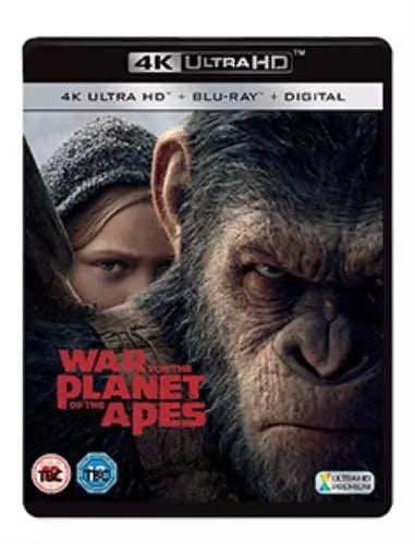 Planet Of The Apes War For The Planet Of The Apes 4K UHD Blu Ray Region free Brand New