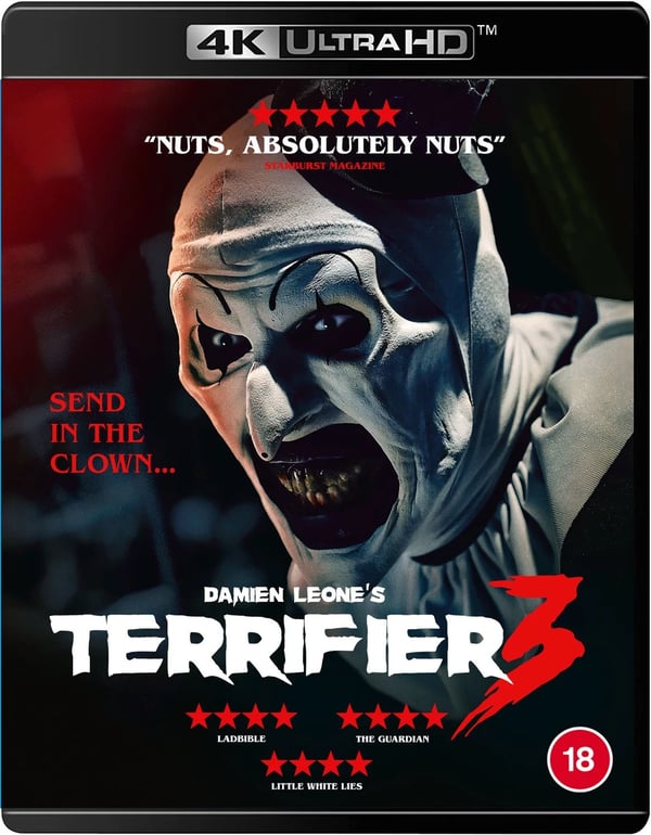 Terrifier 3 (4K UHD Bluray) Antonella Rose David Howard Thornton Elliott Fullam Brand New