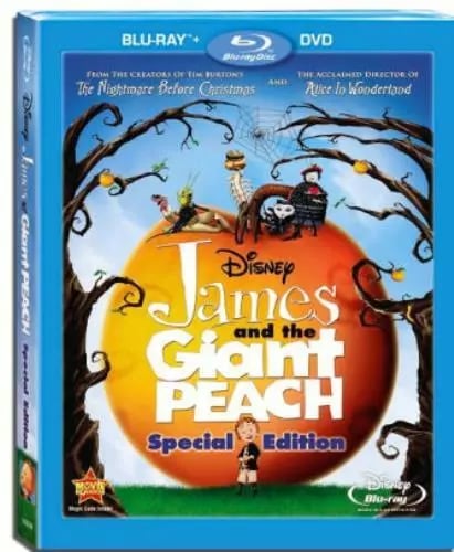 JAMES & THE GIANT PEACH Region A Blu Ray,US Import Brand New