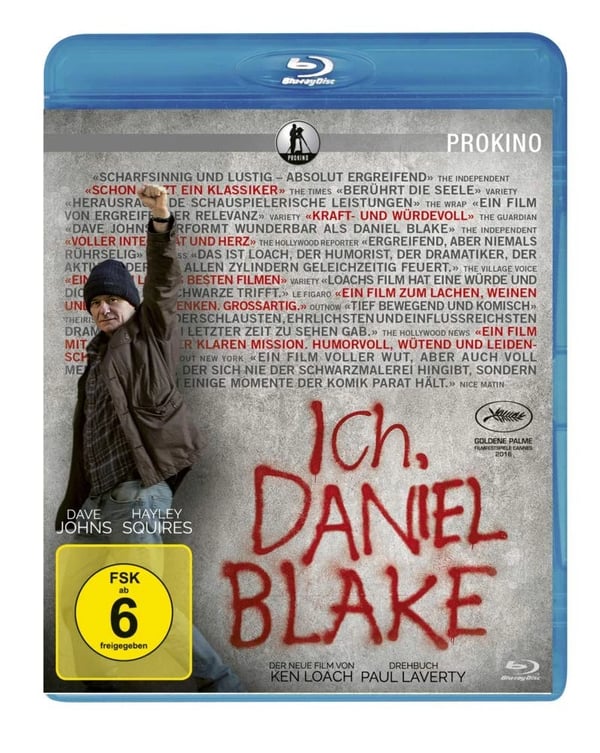 Ich, Daniel Blake, 1 Bluray (Bluray) Johns Dave Squires Hayley Percy Sharon Brand New