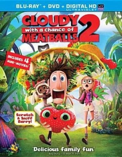 CLOUDY WITH A CHANCE OF MEATBALLS 2 Region A Blu Ray,US Import Brand New