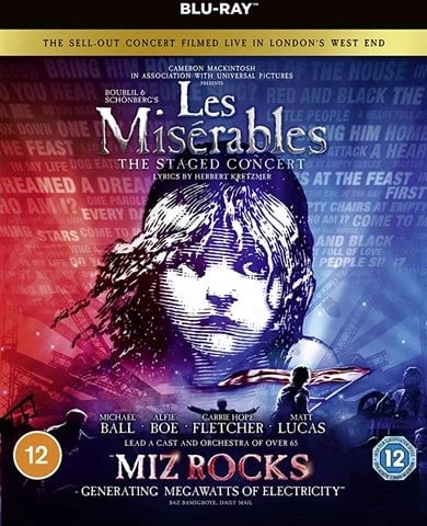 Les Miserables The Staged Concert 12 Live Concert Bluray Region B Brand New