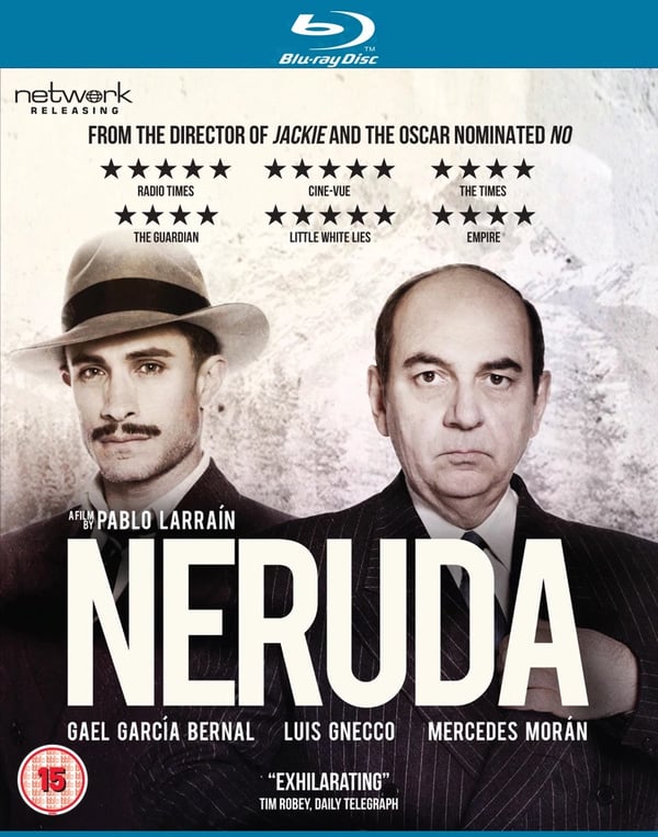 Neruda (Bluray) Luis Gnecco Gael GarcÃa Bernal Mercedes Morán Diego Muñoz Brand New