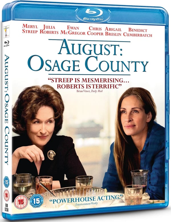 August: Osage County (Bluray) Juliette Lewis Benedict Cumberbatch Meryl Streep Brand New