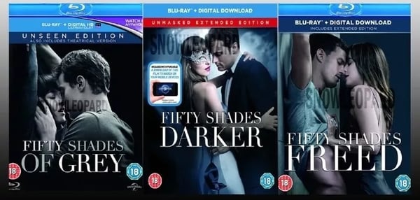 FIFTY SHADES OF GREY DARKR FREED TRILOGY MOVIE FILM 50 GRAY EXTEND UNSEEN BLURAY Brand New