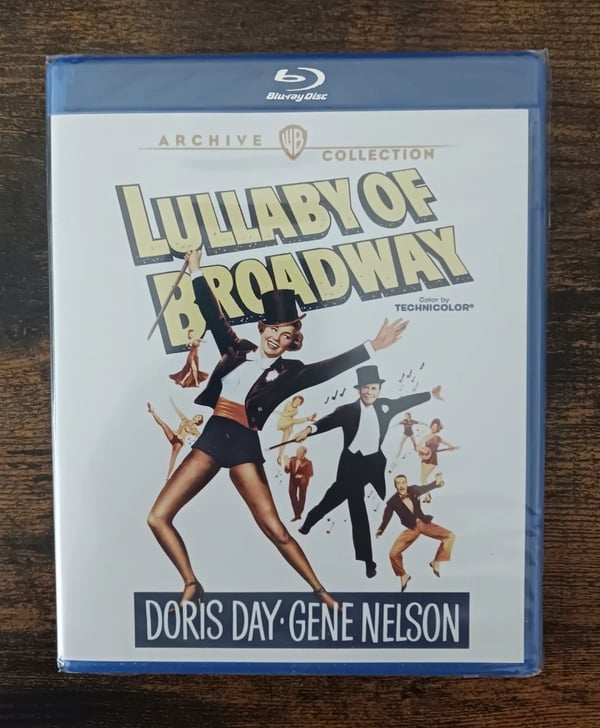 The Lullaby of Broadway (1951) Bluray, Doris Day, & Free, Region Free Brand New