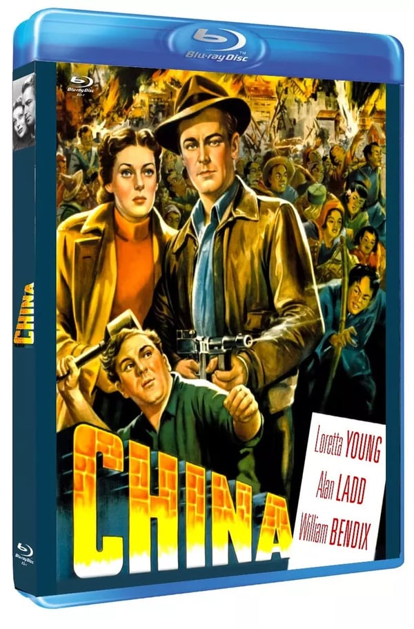CHINA 1943 / Alan Ladd / Loretta Young Region A B C Blu Ray Brand New