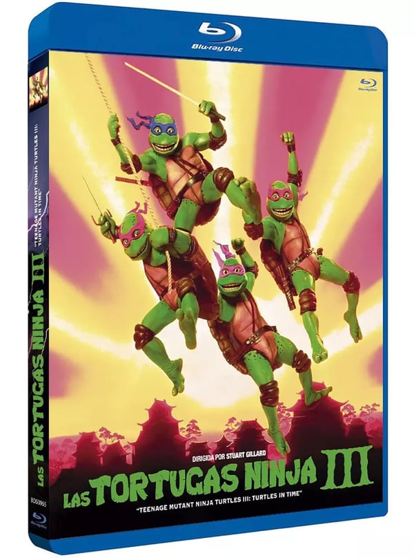 TEENAGE MUTANT NINJA TURTLES III 3: Turtles In Time / Region A B C Bluray Brand New