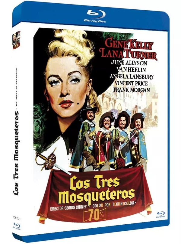 THE THREE MUSKETEERS 1948 / Gene Kelly / Lana Turner RB Bluray Brand New