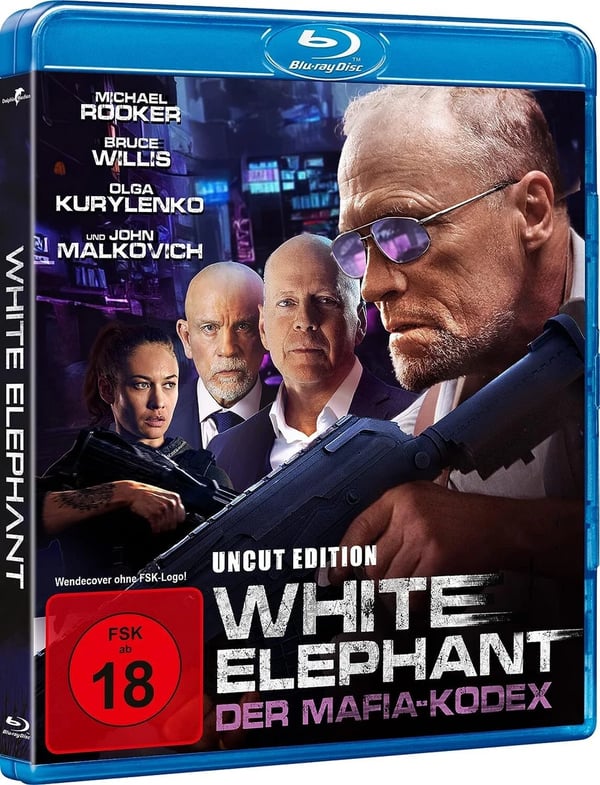 WHITE ELEPHANT 2022 / UNCUT Bruce Willis / John Malkovich Region B Bluray Brand New