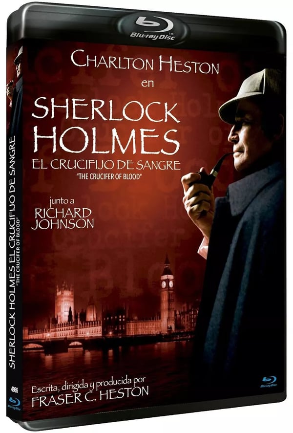 THE CRUCIFER OF BLOOD 1991 / Sherlock Holmes / Heston Region A B C Bluray Brand New