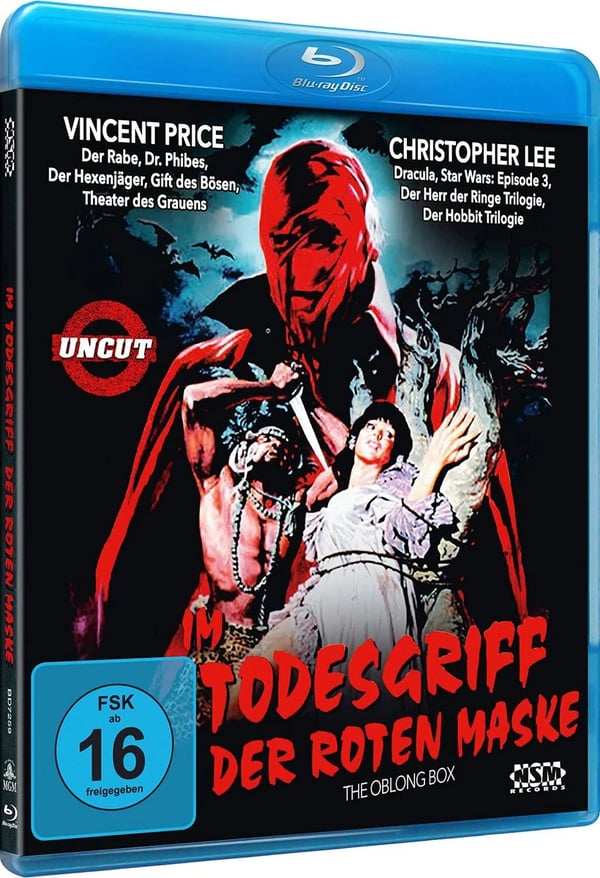 THE OBLONG BOX 1984 / Vincent Price / Christopher Lee Region B Blu Ray Brand New