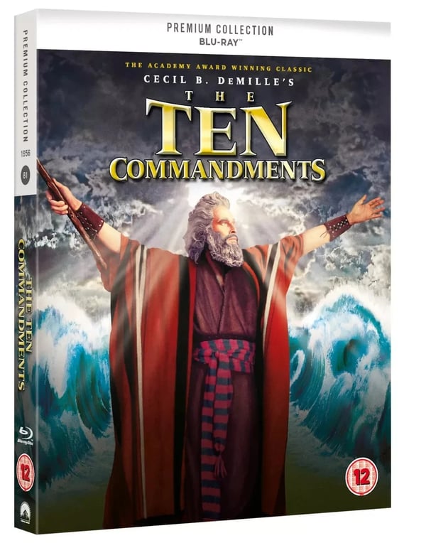 THE TEN COMMANDMENTS BLURAY BIBALICAL EPIC Charlton Heston Movie Film R2 Brand New