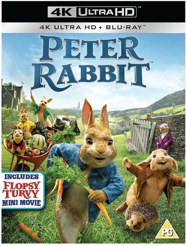 Domhnall Gleeson Peter Rabbit 4K UHD Ultra Ultra HD Movie Film Brand New