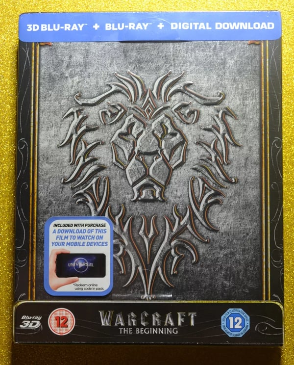 Warcraft The Beginning Steelbook Bluray +3D Brand New