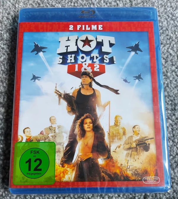 HOT SHOTS 1 & 2 DEUX Bluray RegionFree ' Brand New