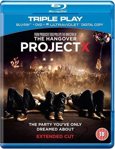Project X (18) 2012 BR+DVD Bluray Region 2 Brand New