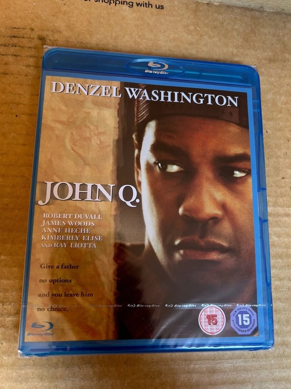 John Q (2002) Rare Reg B Blu Ray Denzel Washington Thriller Brand New