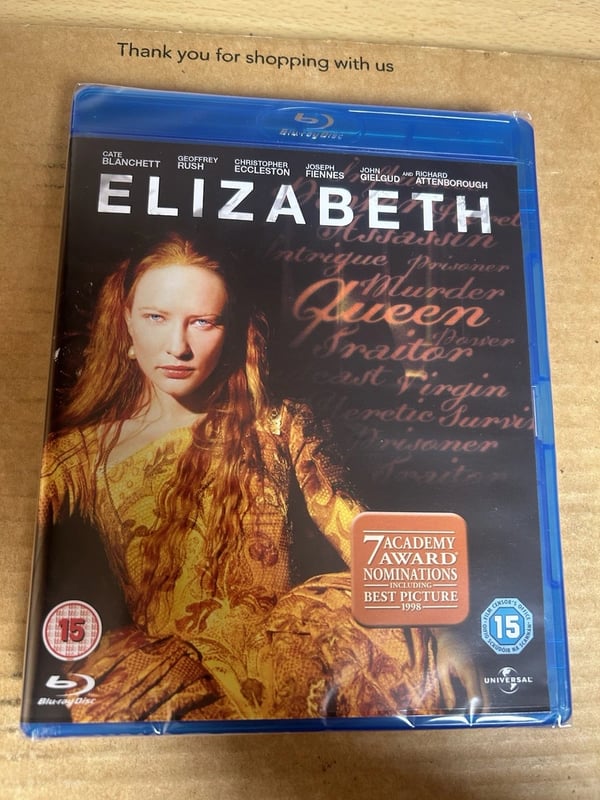 Elizabeth (1998) Rare Blu Ray Cate Blanchett Geoffrey Rush Brand New
