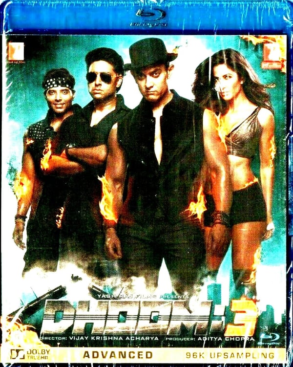 DHOOM 3 AAMIR KHAN, KAREENA BOLLYWOOD 2 DISC TAMIL BLU RAY MULTI SUBTITLES Brand New