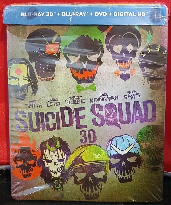 DC Comics Suicide Squad BluRay 3D+2D France Exclusive Limited Edition STEELBOOK Brand New DC Comics Suicide Squad BluRay 3D+2D France Exclusive Limited Edition STEELBOOK Brand New