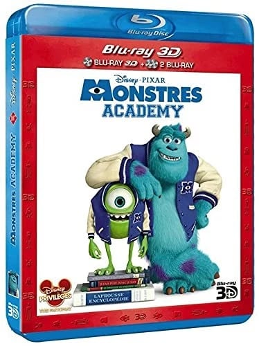 Monstres Academy Combo Bluray 3D + Bluray 2D (Bluray) Helen Mirren Brand New