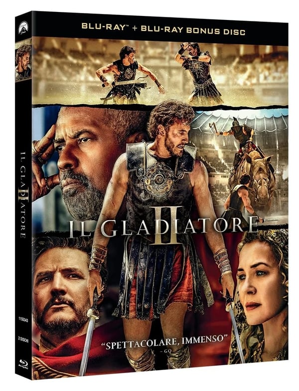 Il Gladiatore II (Bluray) Paul Mescal Denzel Washington Pedro Pascal Brand New
