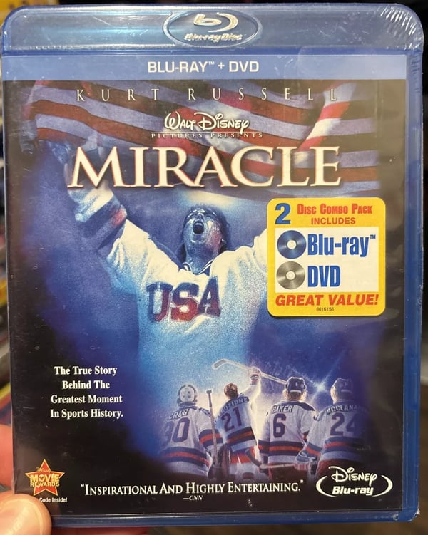 Miracle Bluray Kurt Russell US IMPORT Rare Deleted Ice Hockey True Story Disney Brand New
