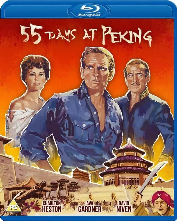 55 FIFTY FIVE DAYS AT PEKING DVD MOVIE FILM CHARLTON HESTON R2 Brand New