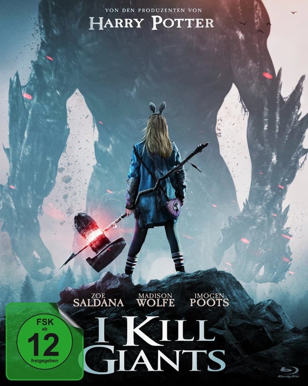 I Kill Giants (Bluray) Saldana Zoe Wolfe Madison Poots Imogen Anders Walter Brand New