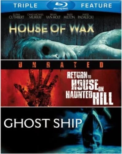 HOUSE OF WAX (2005)/RETURN TO HOUSE ON HAUNTED Region free Blu Ray Brand New