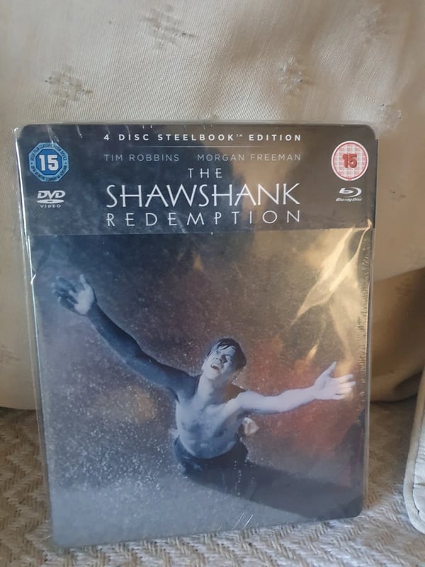 THE SHAWSHANK REDEMPTION STEELBOOK ULTRA HD BLU RAY Dvd 4 DISCS CLASSIC MOVIE Brand New