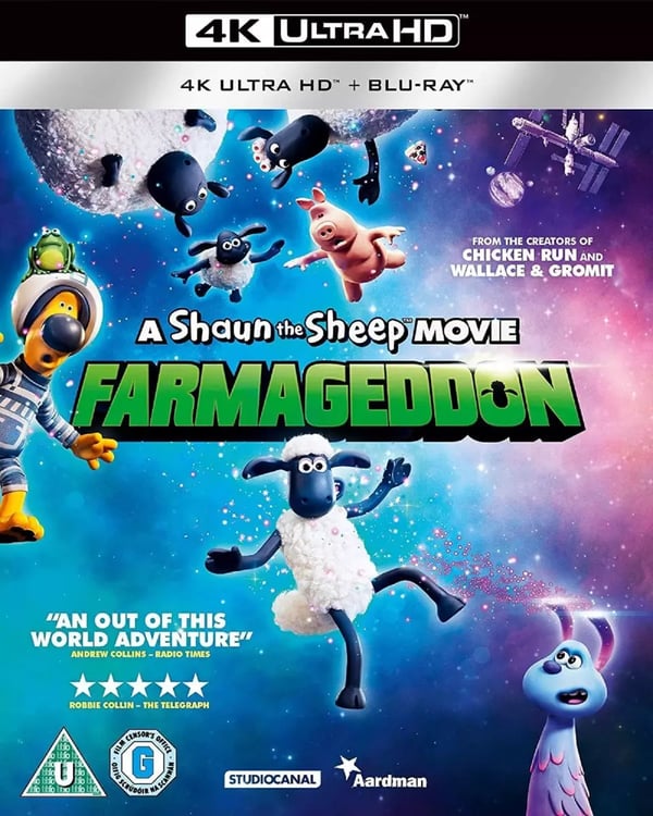 Shaun The Sheep Part 2 II Farmageddon 4K UHD Ultra HD Movie Film farmagedon Brand New