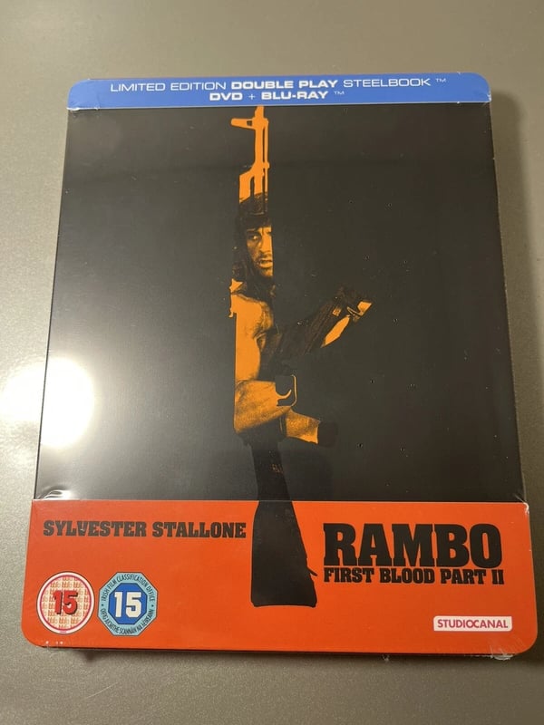 Rambo First Blood Part II 1985 BluRay Steelbook Brand New