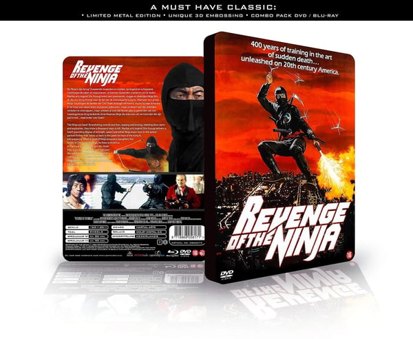 Revenge of the ninja (Steelbook) (Bluray) ShÃ´ Kosugi Keith Vitali Virgil Frye Brand New