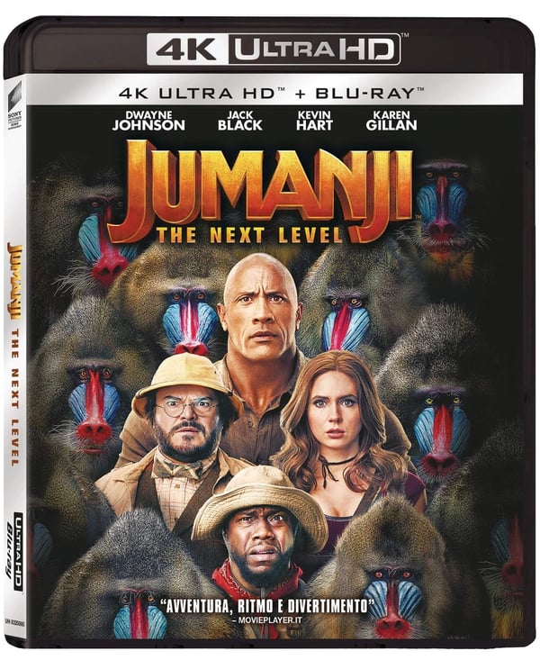 Jumanji: The Next Level (4K UltraHD+BluRay) (4K UHD Bluray) Dwayne Johnson Brand New
