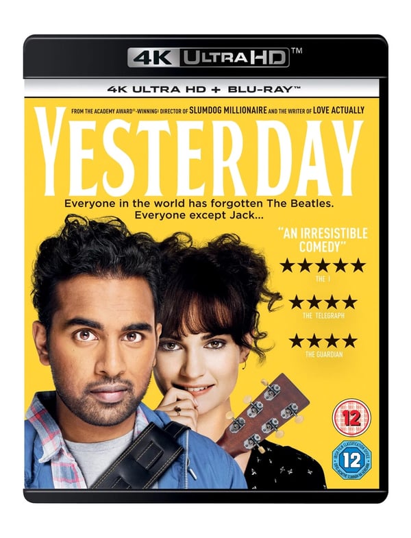 Yesterday (4K UHD Bluray) Sanjeev Bhaskar Ed Sheeran Kate McKinnon Joel Fry Brand New