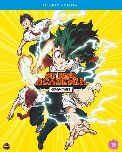 My Hero Academia: Complete Season 3 Bluray (2020) Youse Kuroda cert 15 4 Brand New