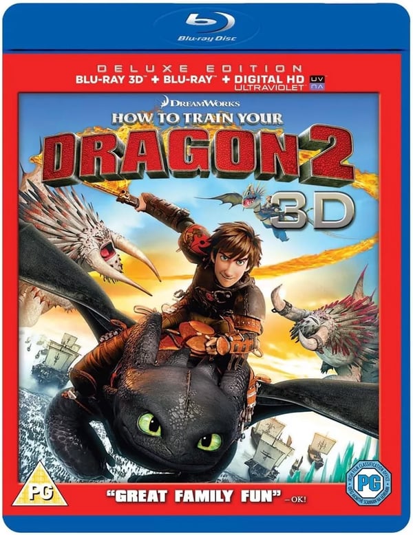 HOW TO TRAIN YOUR DRAGON 2 Bluray DELUXE EDITION Animation Movie FILM R2 Brand New